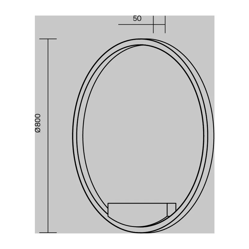 Настенный светильник (бра) Рим / Rim 2600-3500К 49Вт Maytoni MOD058WL-L50BSK 5
