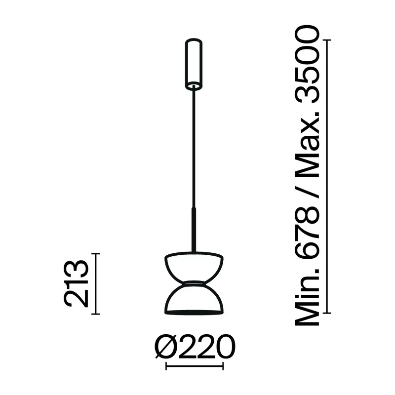 Подвесной светильник Киото / Kyoto 3000К 11Вт Maytoni MOD178PL-L11G3K 2