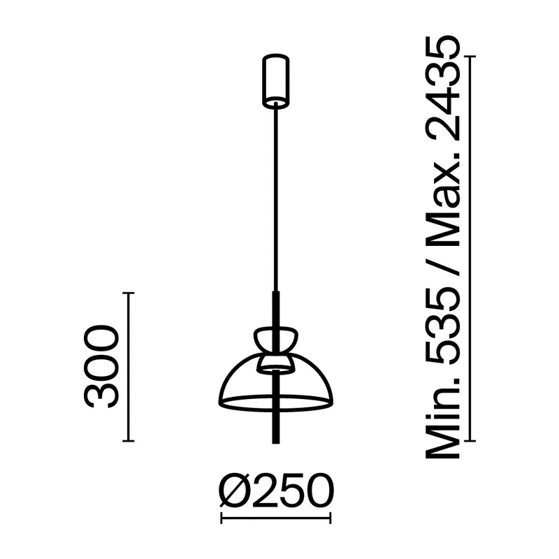 Подвесной светильник Бангкок / Bangkok 3000К 12Вт Maytoni MOD185PL-L6B3K2 3