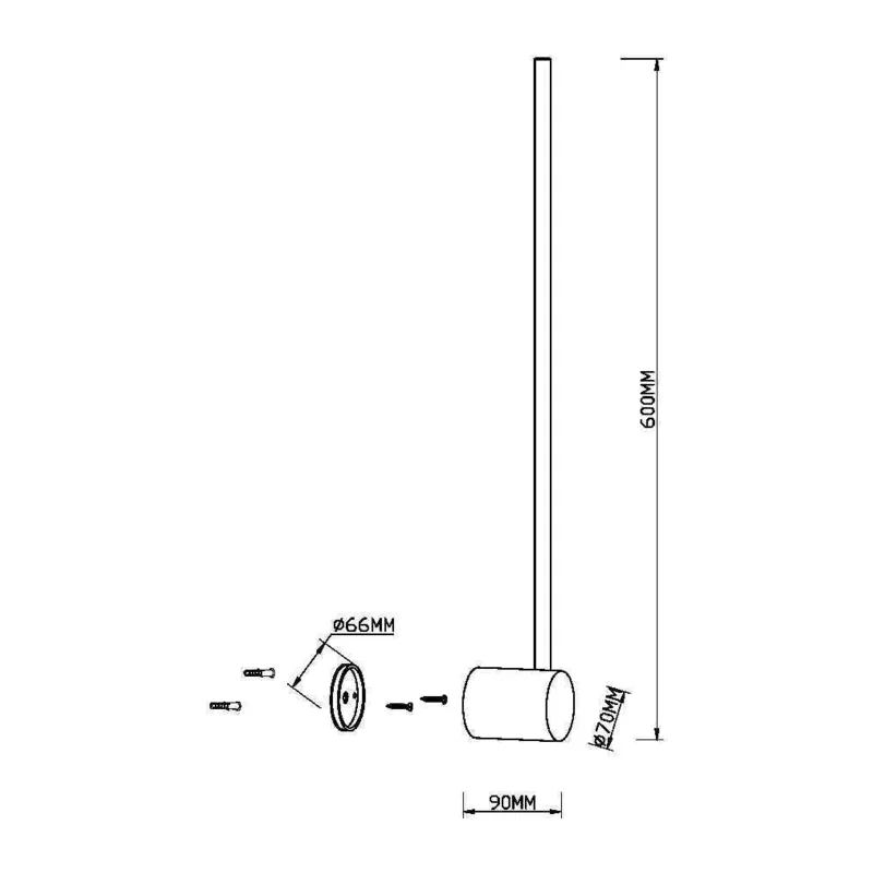 Настенный светильник (бра) Луч света / Light stick 3000К 7Вт Maytoni MOD237WL-L6BS3K 2
