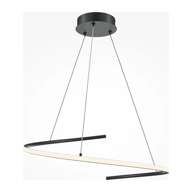 Подвесной светильник Изгиб / Curve 3000-4000К 31Вт Maytoni MOD242PL-L33BK 4