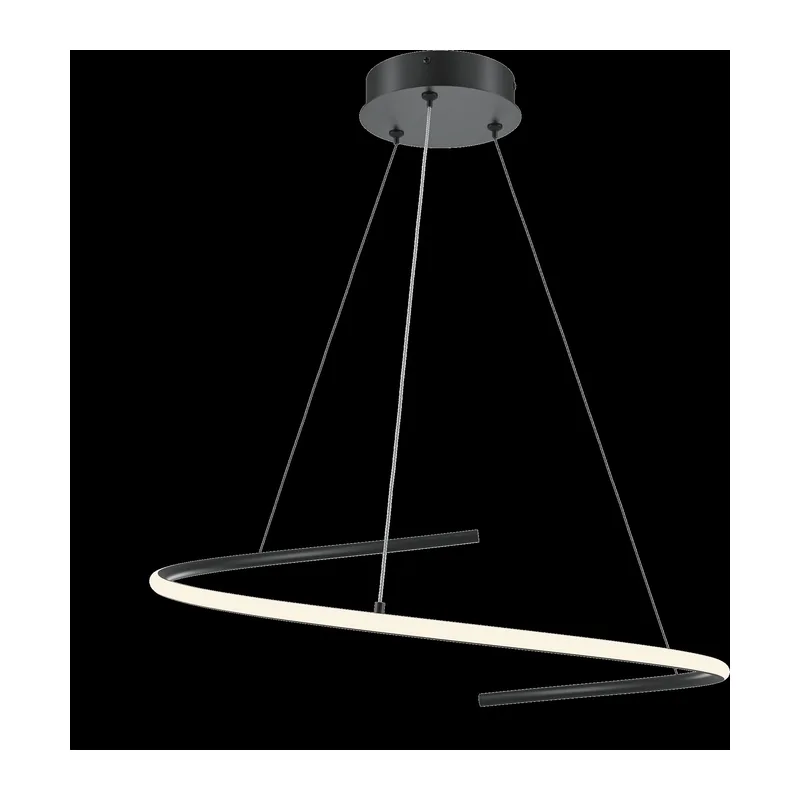 Подвесной светильник Изгиб / Curve 3000-4000К 31Вт Maytoni MOD242PL-L33BK 9