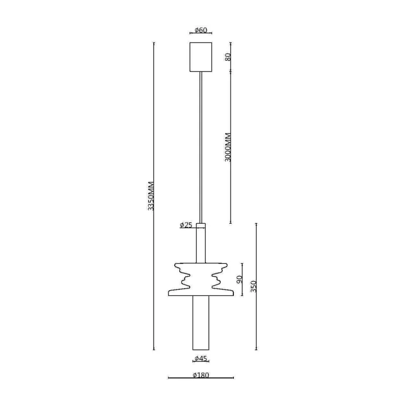 Подвесной светильник Звуковая волна / Sound Wave G9х1 Maytoni MOD255PL-01B1 12