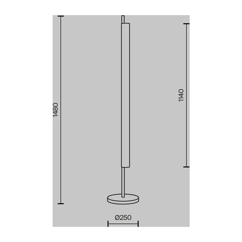 Напольный светильник (торшер) Тень / Loom 2700К 15Вт Maytoni MOD258FL-L15BS3K 10