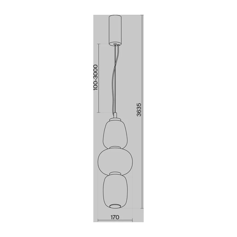 Подвесной светильник Паттерн / Pattern 3000К 28Вт Maytoni MOD267PL-L28G3K 8