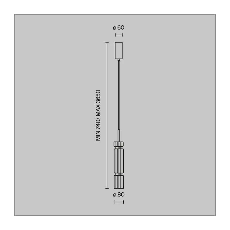 Подвесной светильник Ордо / Ordo 3000К 8Вт Maytoni MOD272PL-L12BS3K1 15