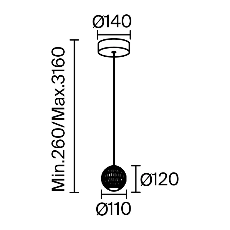 Подвесной светильник Сапфир / Sapphire 3000К 6Вт Maytoni MOD293PL-L6BS3K 4