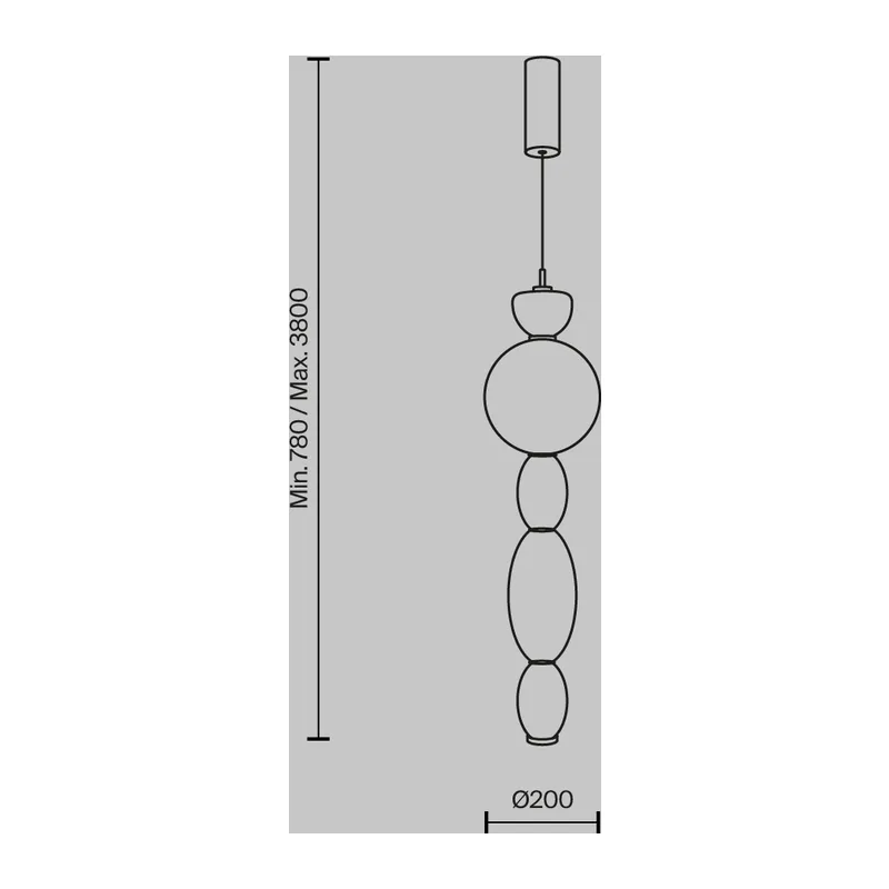 Подвесной светильник Обожание / Adore 3000К 17Вт Maytoni MOD297PL-L17BS3K 12