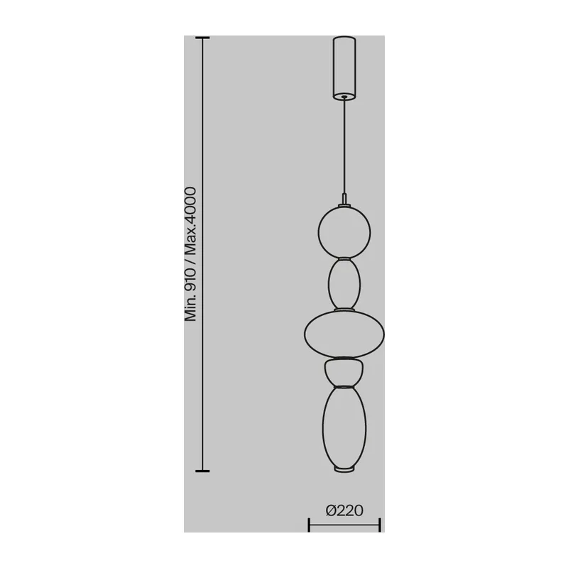 Подвесной светильник Обожание / Adore 3000К 23Вт Maytoni MOD297PL-L24BS3K1 11