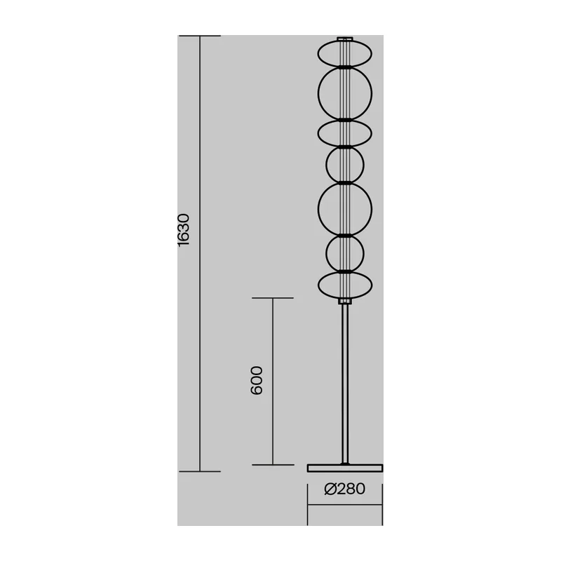 Напольный светильник (торшер) Футуро / Futuro 3000К 40Вт Maytoni MOD307FL-L40BS3K 10