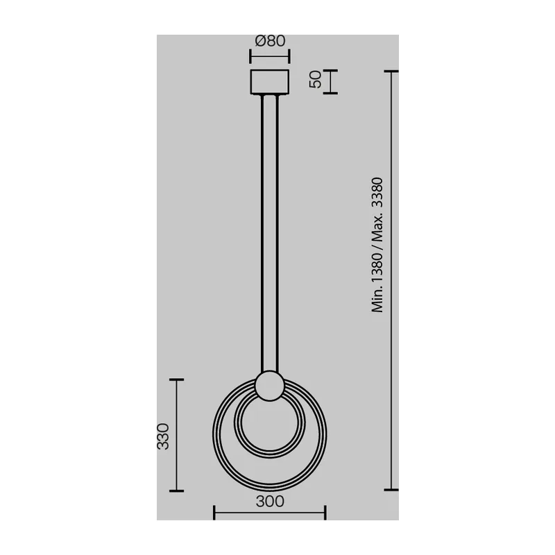 Подвесной светильник Звено / Link 3000К 20Вт Maytoni MOD357PL-L14BS3K 12