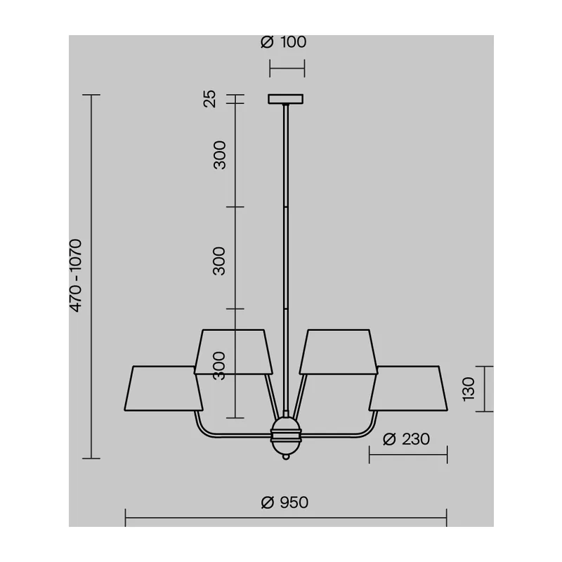 Подвесной светильник Модесто / Modesto E14х8 Maytoni MOD360PL-08BS 7