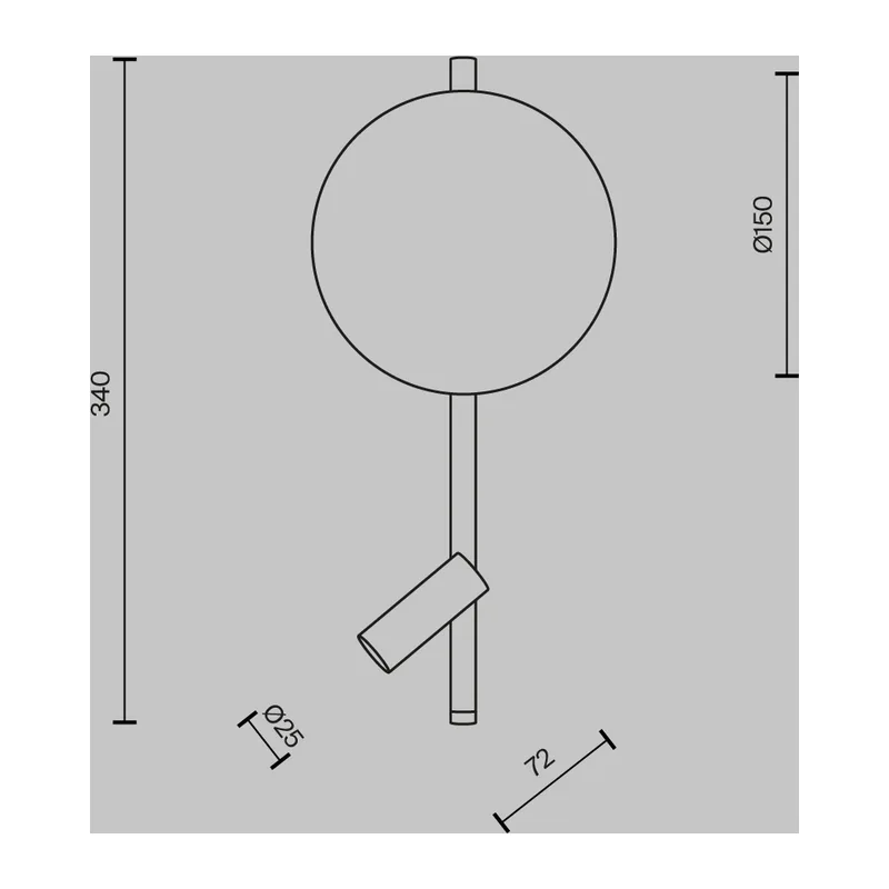 Настенный светильник (бра) Решение / Solution 3000К 9Вт Maytoni MOD450WL-L9W3K 7