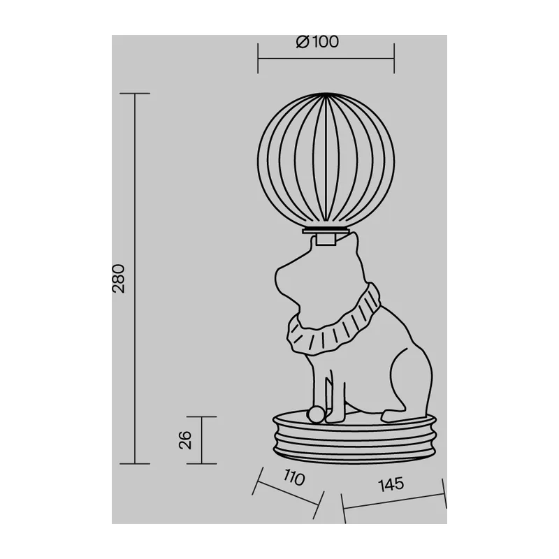 Настольный светильник Сеньор Капибара / Senor Capybara 3000К 5Вт Maytoni MOD477TL-L5W3K 8