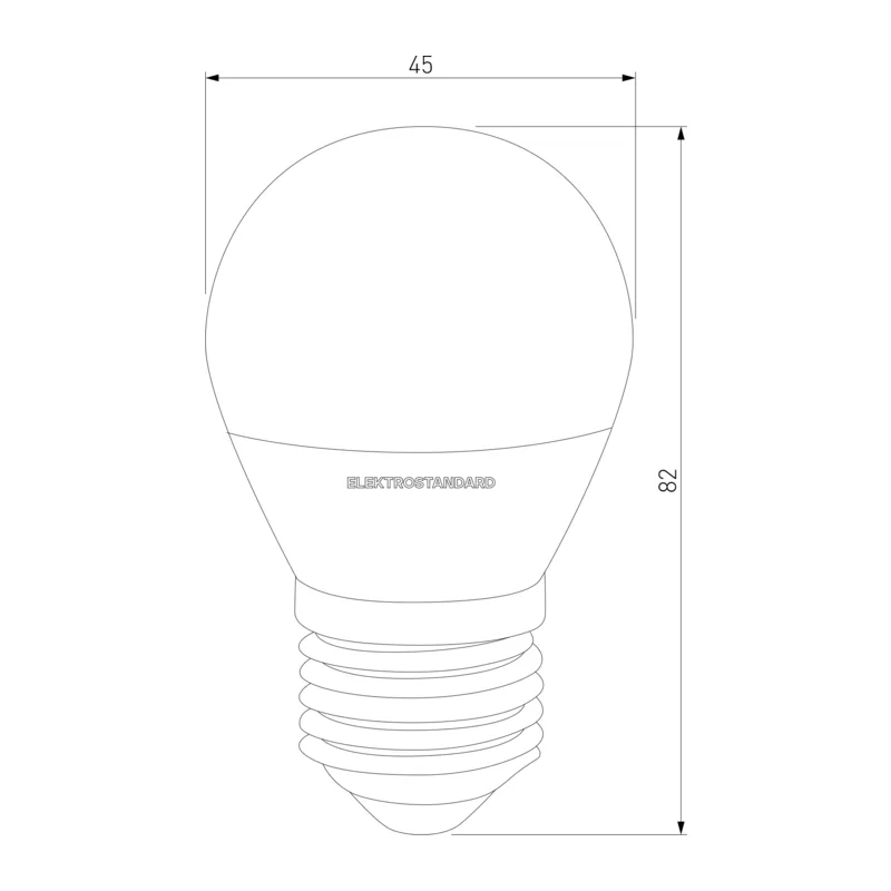 Светодиодная лампа G45 7W 3300K E27 Mini Classic LED 7W 3300K E27 матовое стекло Elektrostandard 2