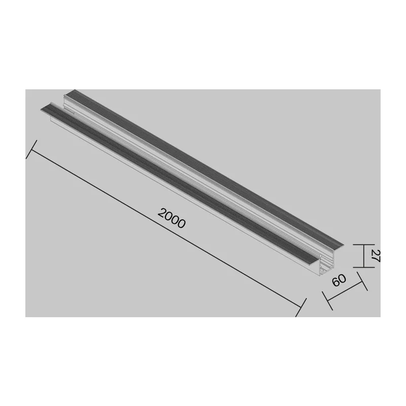 Профиль 2м Exility IP встраиваемый черный Maytoni O-TR002BF-P-B2M 6