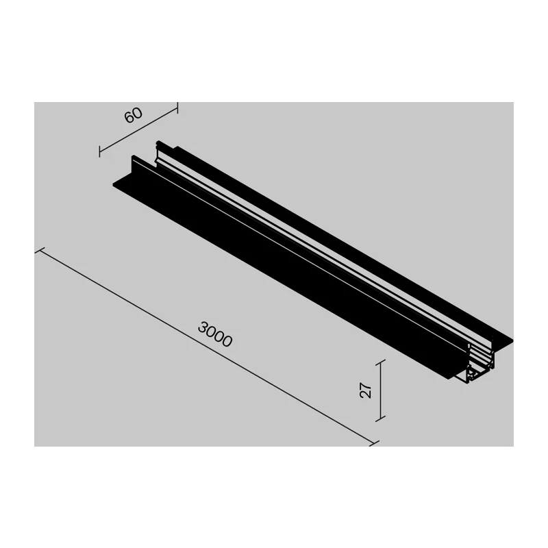 Профиль 3м Exility IP встраиваемый черный Maytoni O-TR002ED-P-B3M 6