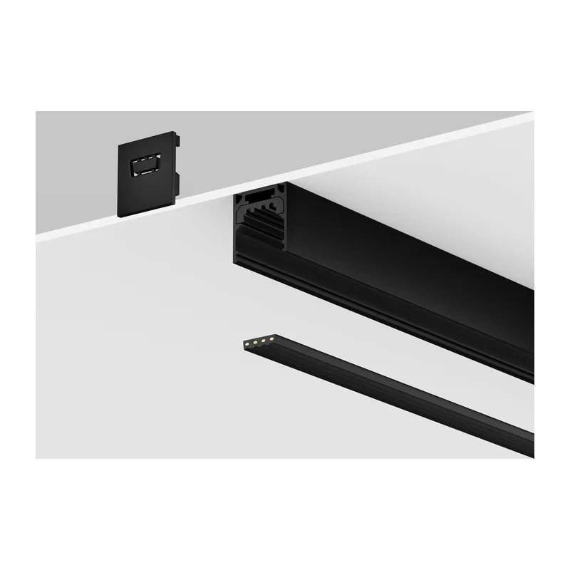 Профиль 3м Exility IP накладной черный Maytoni O-TR002OH-P-B3M 3