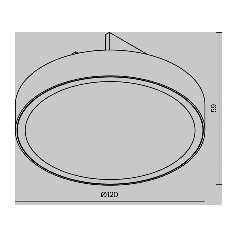 Уличный трековый светильник Зон / Zon IP Elasity IP 3000К 12Вт 110° Черный Maytoni O-TR01-1-F-12WB3K 3