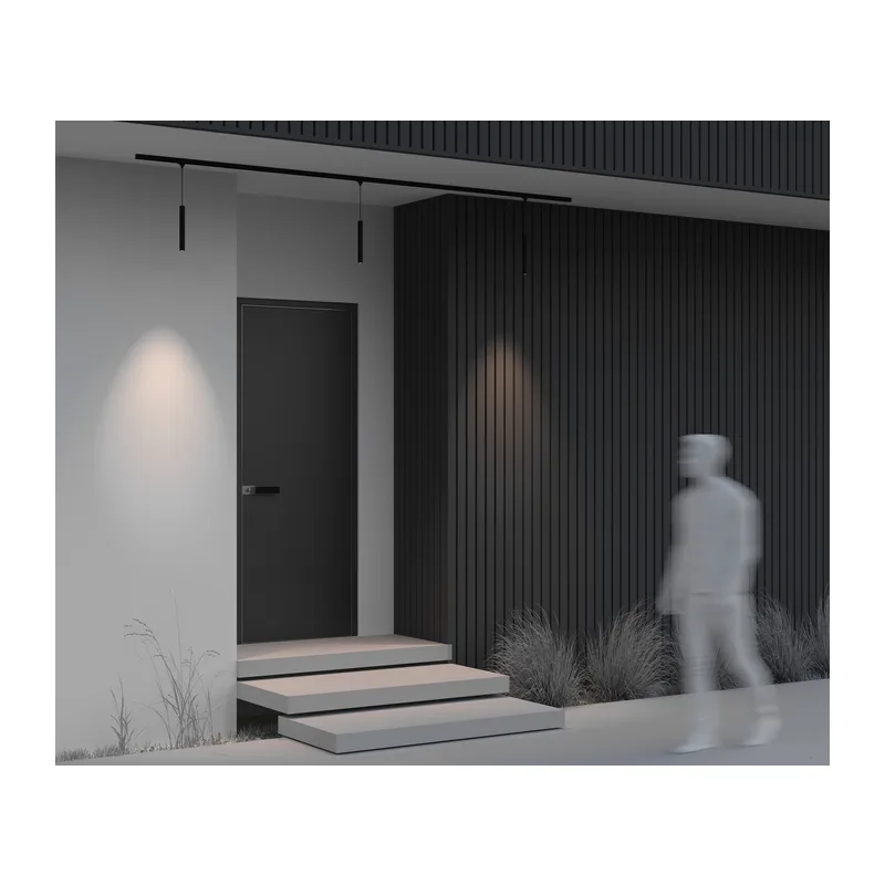 Уличный трековый подвесной светильник Фокус / Focus Led Elasity IP 3000К 8Вт 38° черный Maytoni O-TR01-1-P-8WB3K 11