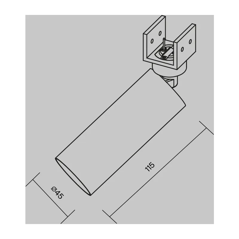 Уличный трековый светильник Фокус / Focus Led Elasity IP 3000K 8Вт 55° белый Maytoni O-TR01-1-S-8WW3K 8