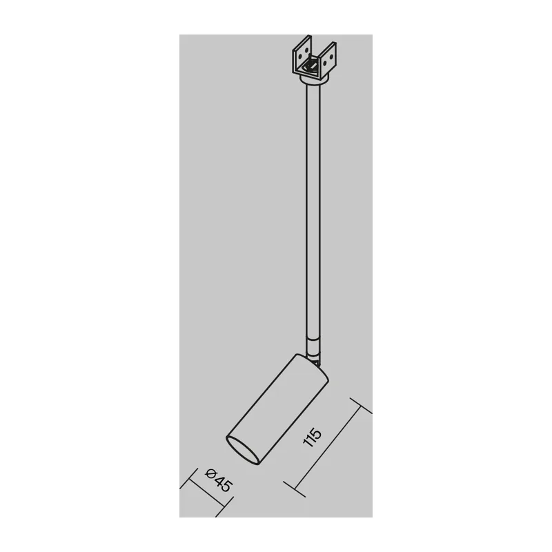 Уличный трековый светильник Фокус / Focus Led Elasity IP 3000K 8Вт 55° белый Maytoni O-TR01-2-P-8WW3K 3