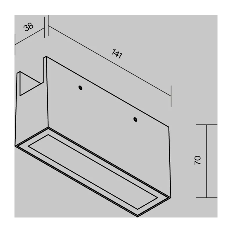 Уличный трековый светильник Точки / Points Elasity IP 3000K 10Вт 40° белый Maytoni O-TR01-2-S-10WW3K 7