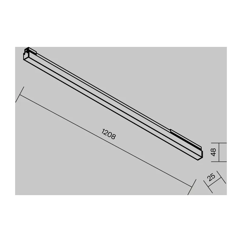 Уличный трековый светильник Базис / Basis Exility IP 4000К 30Вт 120° черный Maytoni O-TR02-1-S-30WB4K 9