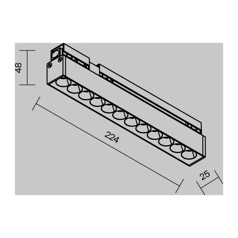 Уличный трековый светильник Точки / Points Exility IP 3000К 12Вт 36° черный Maytoni O-TR02-2-S-12WB3K 9