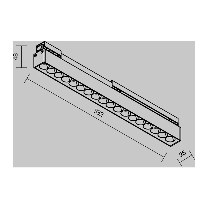 Уличный трековый светильник Точки / Points Exility IP 4000К 18Вт 36° черный Maytoni O-TR02-2-S-18WB4K 9