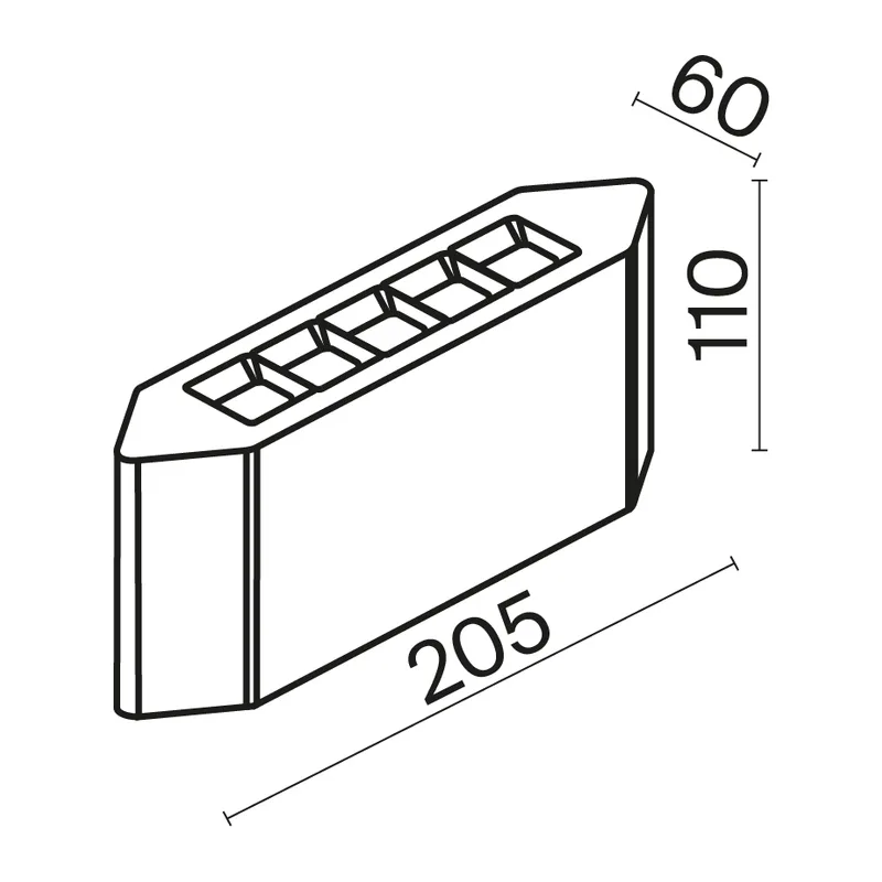 Архитектурная подсветка Тяга / Pull 3000K 8Вт IP 54 Maytoni O412WL-L8GF3K 3