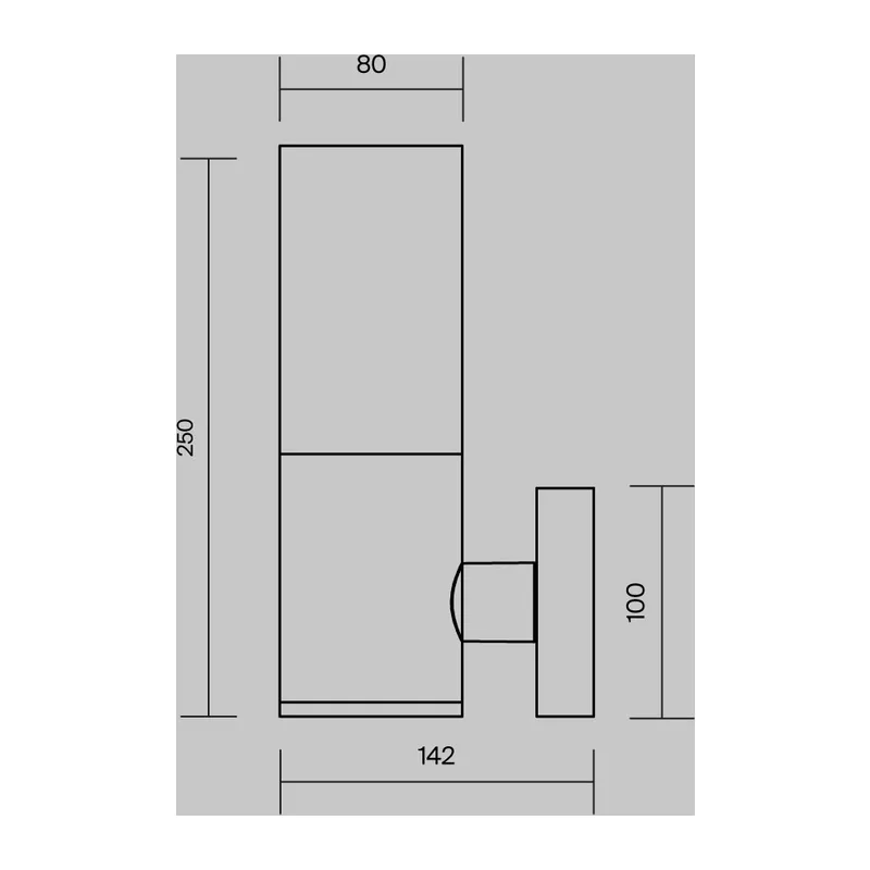 Настенный светильник (бра) Уиллис / Willis E27х1 60Вт IP 54 Maytoni O418WL-01GR 8