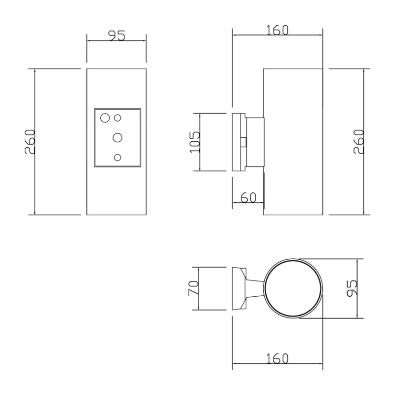 Настенный светильник (бра) Рандо / Rando E27х2 60Вт IP 54 Maytoni O419WL-02W 6