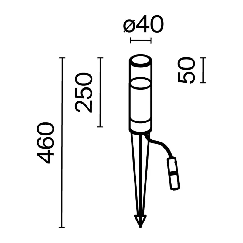 Ландшафтный светильник Скольжение / Glide G9x1 20Вт IP 54 Maytoni O437FL-01GF1 6