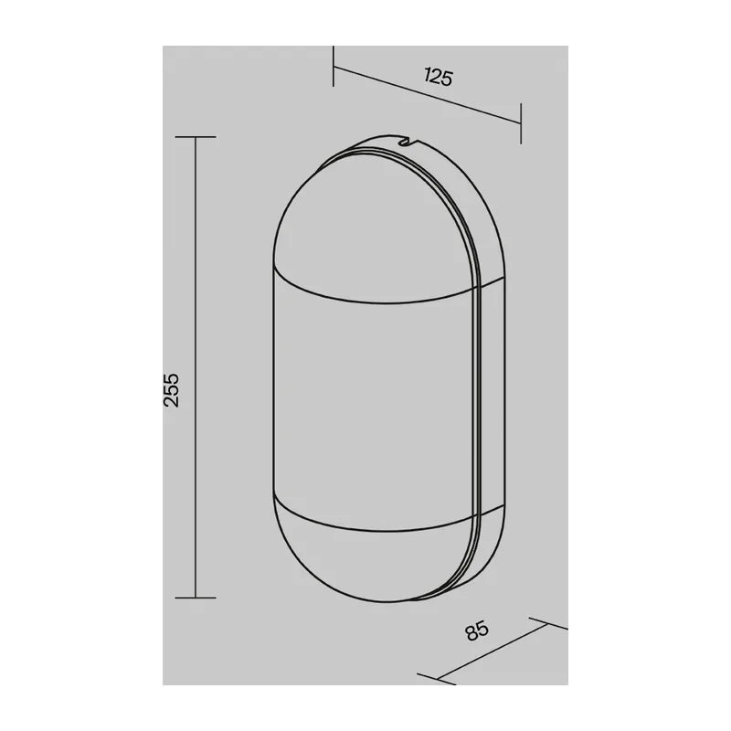Настенный светильник (бра) Свеча / Candle E27x1 15Вт IP 65 Maytoni O449WL-01GF 8