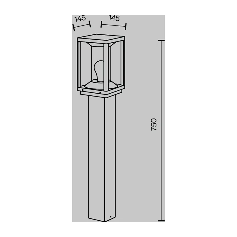 Ландшафтный светильник Келья / Cell E27x1 15Вт IP 54 Maytoni O452FL-01GF2 9