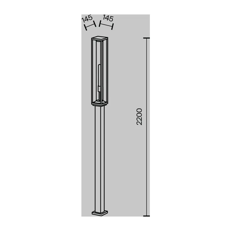 Ландшафтный светильник Келья / Cell E27x1 15Вт IP 54 Maytoni O452FL-01GF3 13