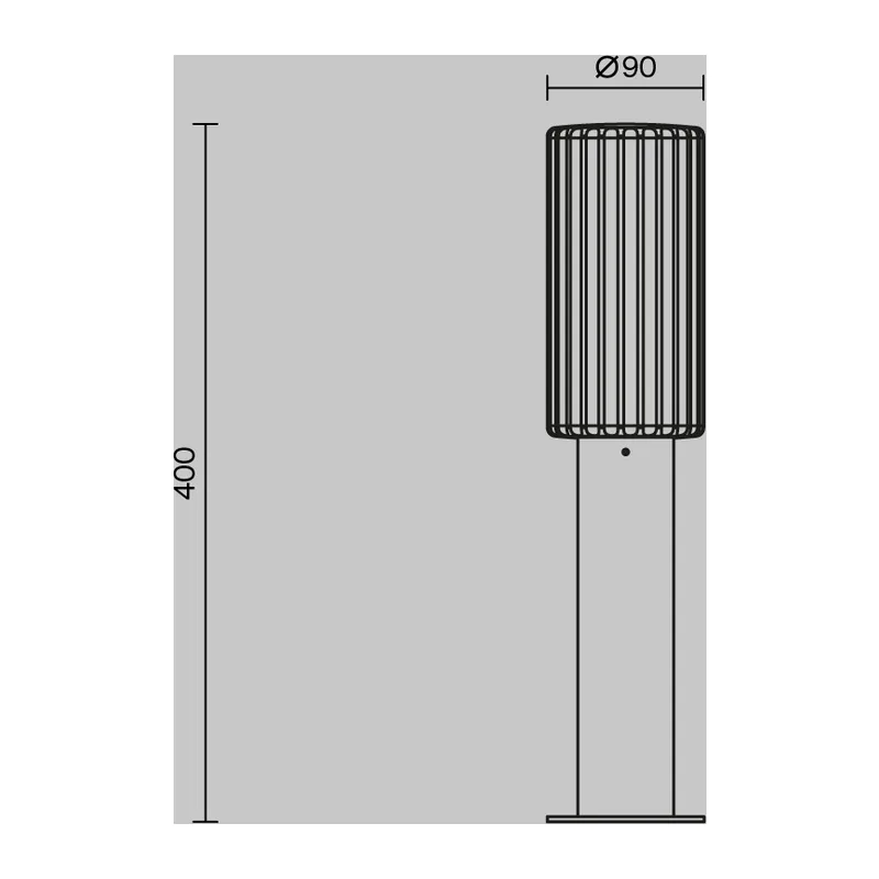 Ландшафтный светильник Рубчик / Rib E27x1 23Вт IP 65 Maytoni O502FL-01B 7