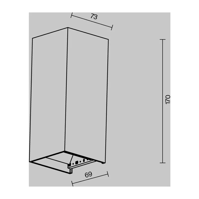 Настенный светильник Драп / Drape 3000K 10Вт IP 65 Maytoni O525WL-L10B3K 8