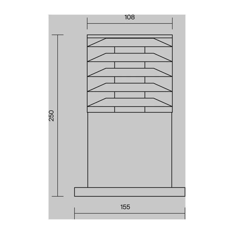 Ландшафтный светильник Бронкс / Bronx E27х1 60Вт IP 54 Maytoni O576FL-01GR 7