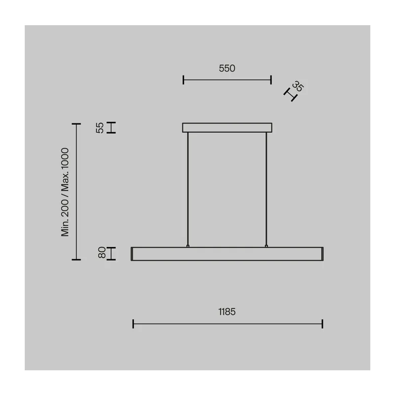 Подвесной светильник Шаг / Step 4000К 30Вт Maytoni P010PL-L30W4K 5