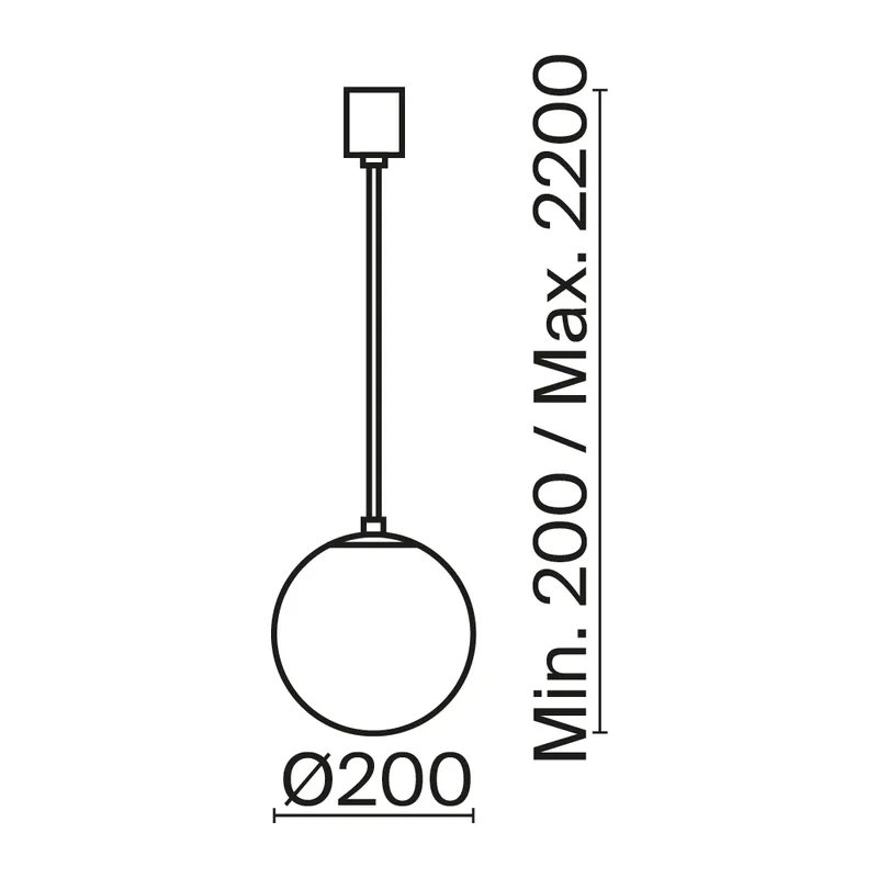 Подвесной светильник Луна / Luna 3000К 5Вт Maytoni P039PL-5W3K-20-B 3