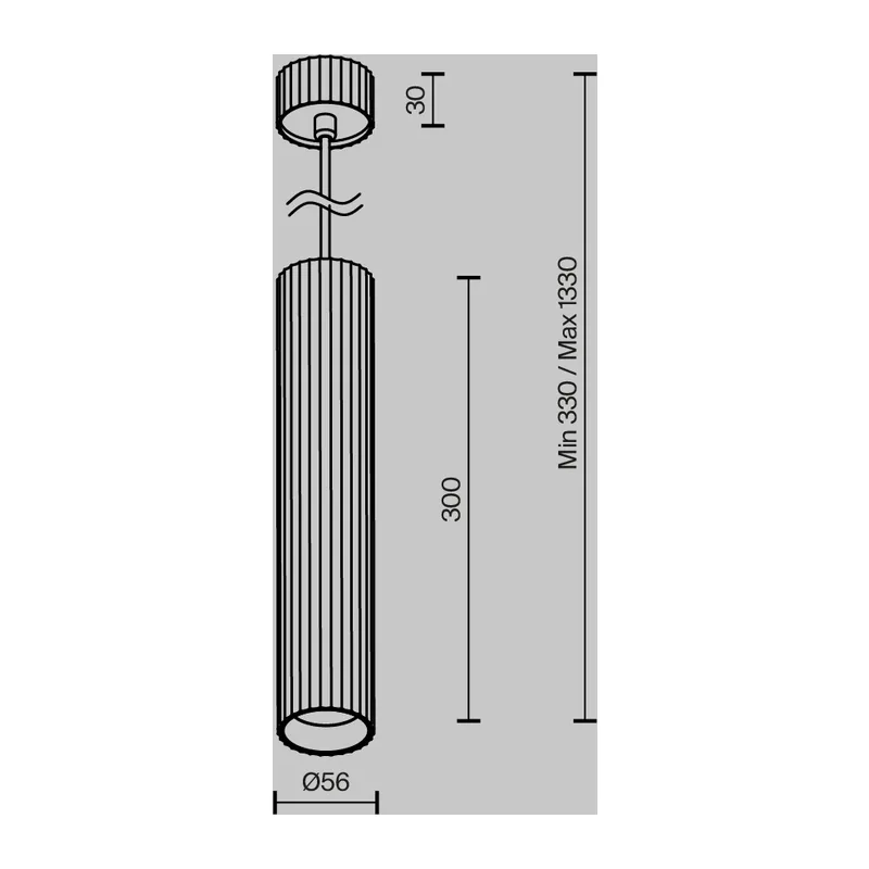 Подвесной светильник Калипсо / Calipso GU10х1 Maytoni P106PL-01-GU10-BS 2