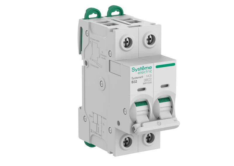 Systeme9 Автоматический выключатель (АВ) B 32A 2P 6kA 400В 2