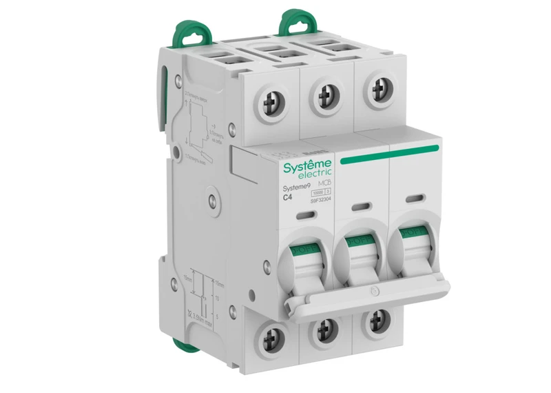 Systeme9 Автоматический выключатель (АВ) C 4A 3P 10kA 400В 2