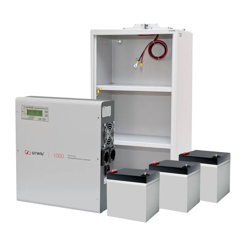 Комплект ИБП Штиль SW1000L (1000 ВА/900 Вт) c АБ на 1 ч 15 мин 2