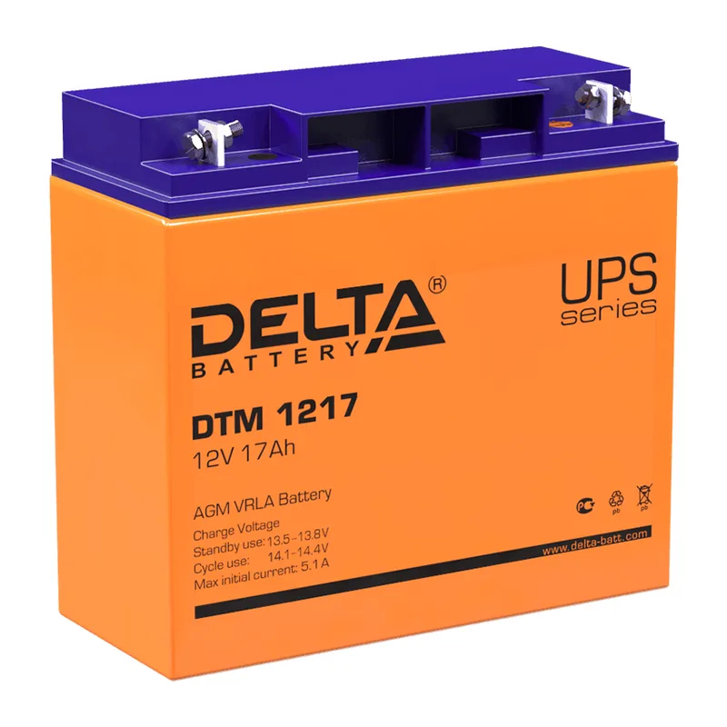 Аккумулятор Delta DTM 1217 L (12 В 17 Ач)