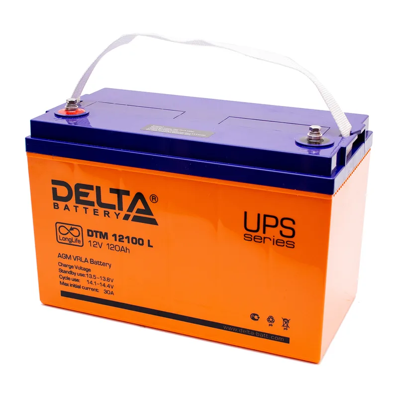Аккумулятор Delta DTM 12120 L (12 В 120 Ач)