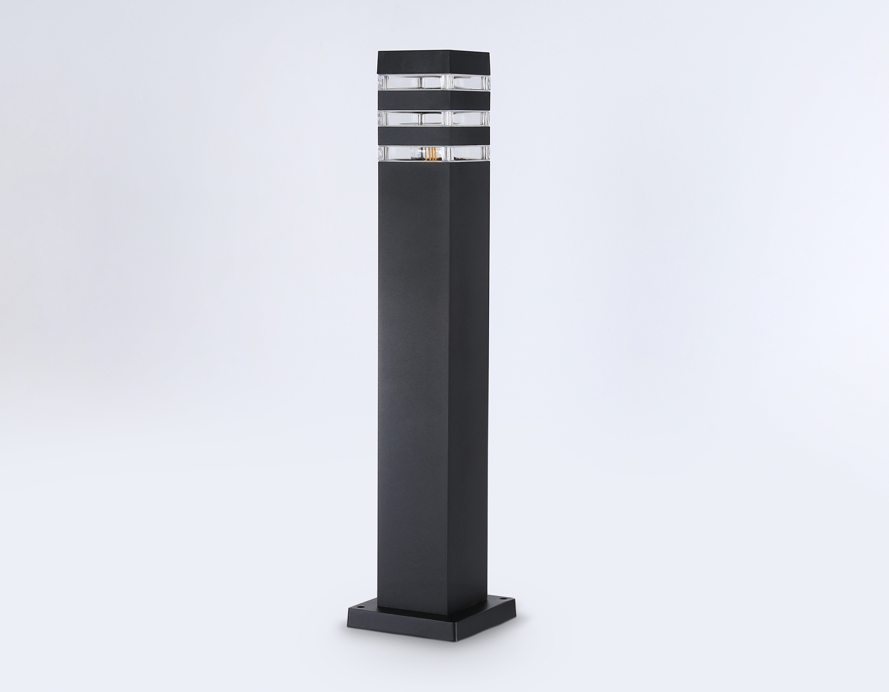 Уличный ландшафтный светильник ST2582 BK/CL черный/прозрачный IP54 E27 max 40W 90*90*630 Ambrella Light 10