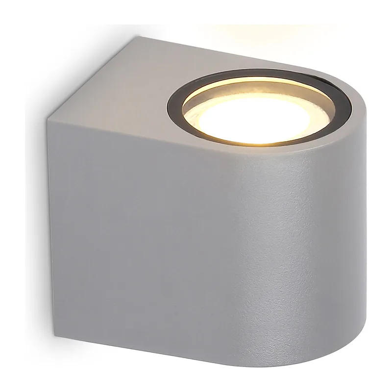 Уличный настенный архитектурный светильник ST3721 GR серый IP65 GU10 max 35W 80*72*95 Ambrella Light 5